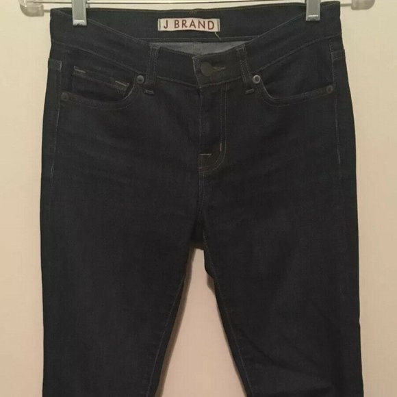J Brand 'Skinny Leg' Cotton Denim Jeans in a Dark Blue Wash (25W x 28L) - Picture 1 of 9